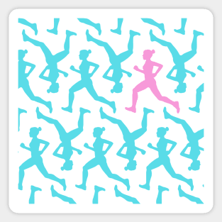 Pastel Runner Pattern Sticker